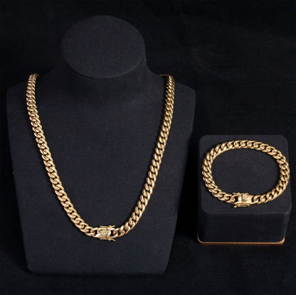 🏆Flash Sale⚡14K gold-plated Cuban necklace - W18